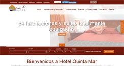 Desktop Screenshot of hotelquintamar.com.mx