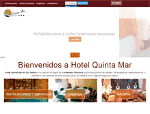 Tablet Screenshot of hotelquintamar.com.mx